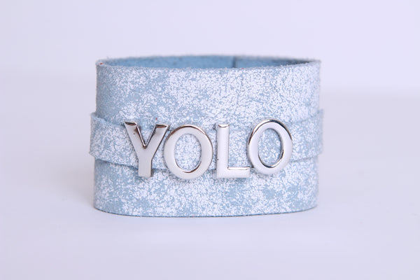 YOLO Leather Bracelet